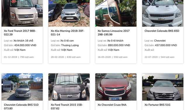 Ngân hàng ồ ạt thanh lý ô tô, giá chỉ bằng một chiếc xe SH