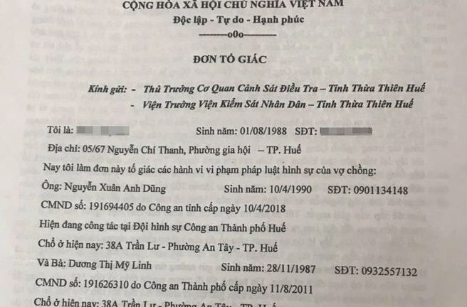 Thừa Thiên - Huế: Vợ chồng cán bộ công an bị tố lừa hàng chục tỷ đồng