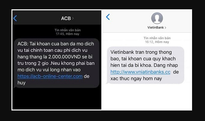 Cảnh báo thủ đoạn nhắn tin giả mạo ngân hàng để lừa đảo