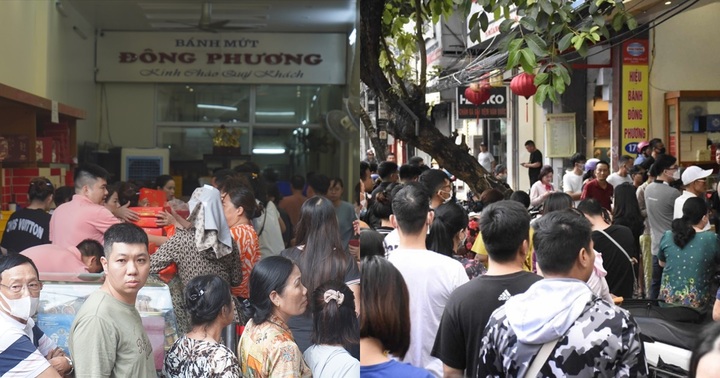 Dòng người xếp hàng dài tại cửa hàng bánh Trung thu “có tiền chưa chắc đã mua được”