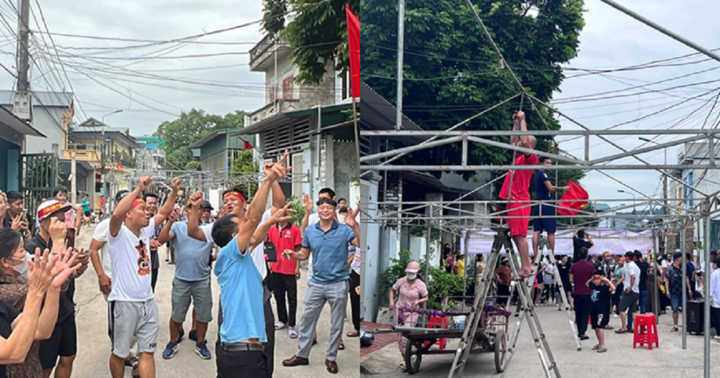 Hàng xóm dựng rạp, mua dê đón quán quân Olympia chiến thắng trở về 