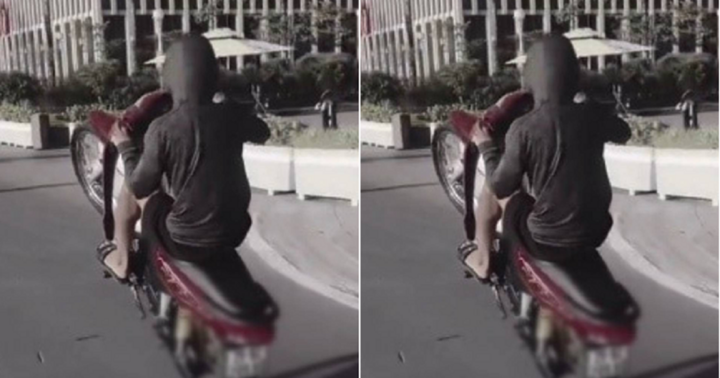 Hà Nội: Xử phạt nam thanh niên bốc đầu xe máy qua clip được cung cấp