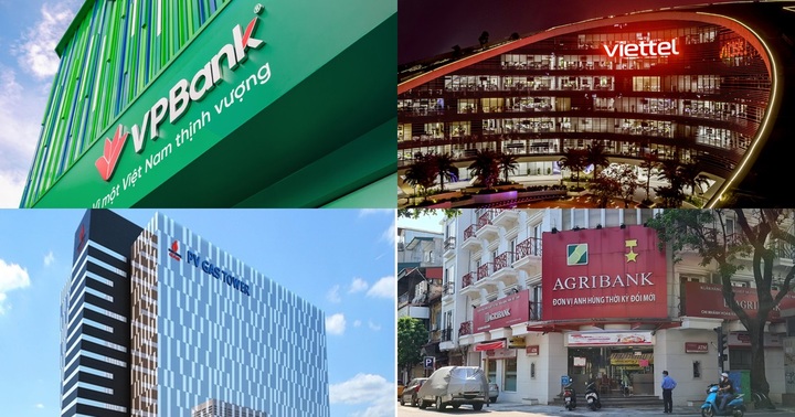 VP Bank, Viettel, Honda, Vietcombank, Agribank: 