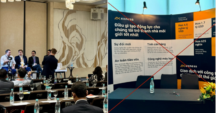 Diễn đàn có sự xuất hiện của sàn forex exness bị buộc dừng ngay khi đang diễn ra