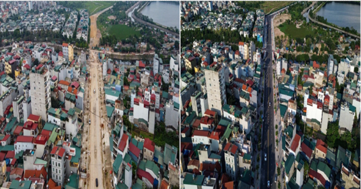 Cận cảnh con đường dài 2km vốn đầu tư 500 tỷ đồng kết nối cao tốc Pháp Vân – Cầu Giẽ mới thông xe