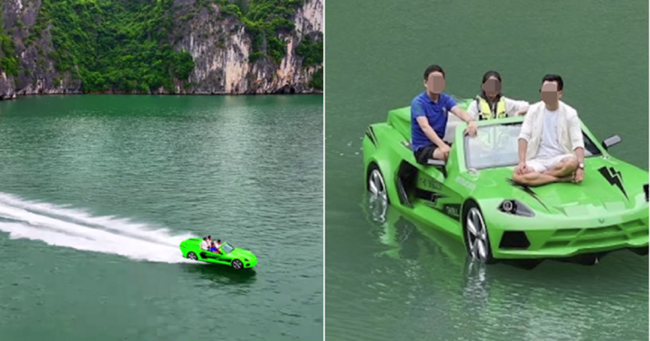 Đình chỉ hoạt động “siêu xe lạ” lướt trên mặt biển vịnh Hạ Long 