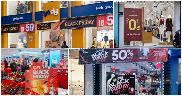 Cửa hàng tung khuyến mãi khủng, rộn ràng ngày siêu sale Black Friday 2023