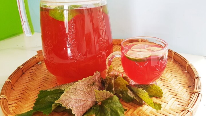 Nước Shiso - nước tía tô có tác dụng gì mà được người Nhật yêu thích?