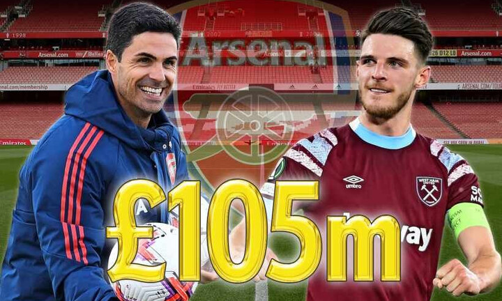 Arsenal đón Declan Rice với mức giá kỷ lục 105 triệu bảng