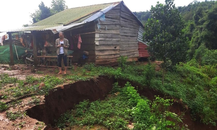 Sạt lở, sụt lún đất ở Tây Nguyên khiến người dân bất an