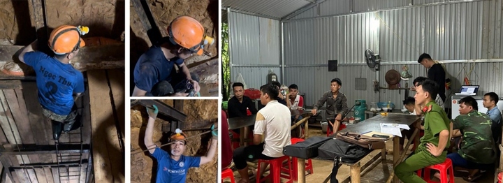 Thanh Hoá: Bắt quả tang 14 đối tượng dựng lán, đào hầm khai thác vàng trái phép