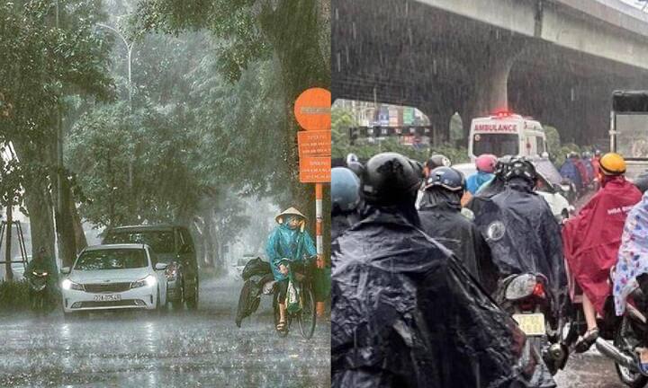 Miền Nam chiều và tối có mưa, miền Bắc mưa giảm dần