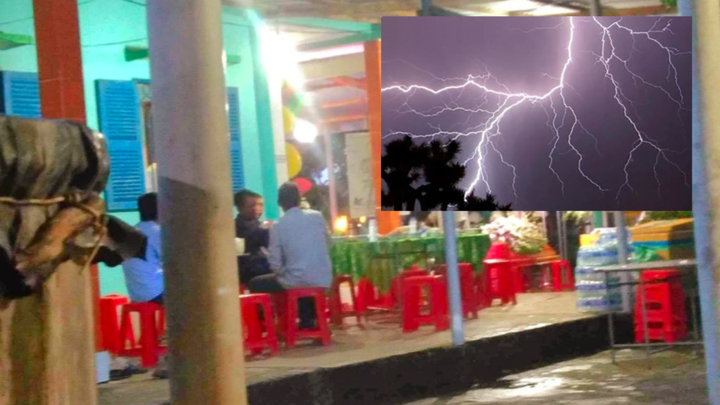 Hai anh em bị sét đánh khi đang lợp mái nhà, một người tử vong