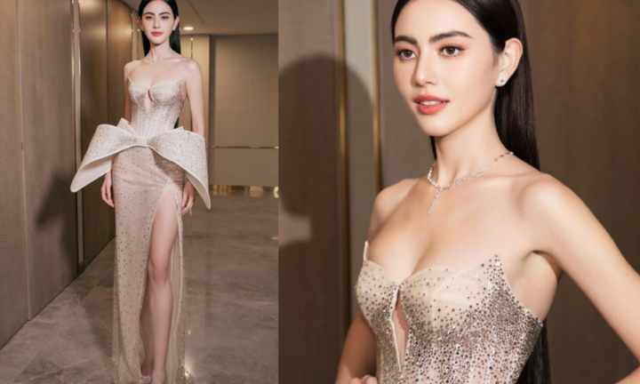 Lưu Diệc Phi gây sốt khi diện váy của NTK Việt Nam