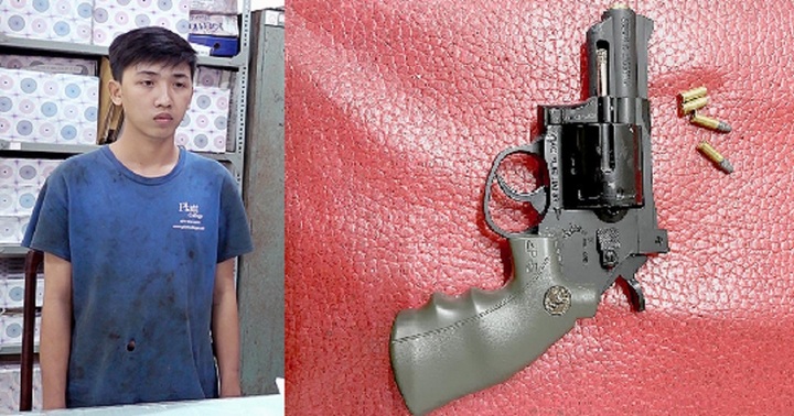 Bắt giữ đối tượng tàng trữ vũ khí quân dụng để phòng thân