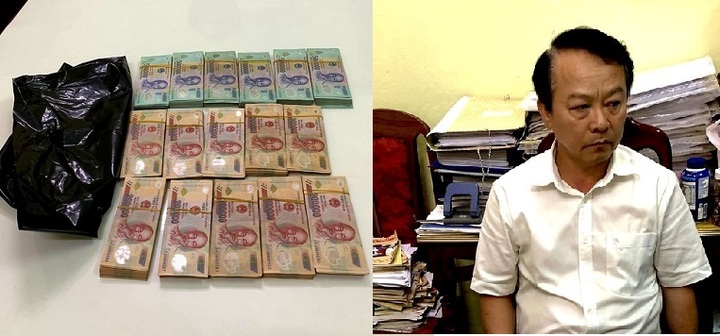 Tìm thấy 16 cọc tiền trong phòng làm việc của thẩm phán Võ Đình Sớm