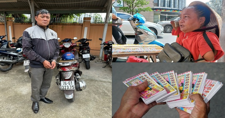 Bắt được đối tượng đánh tráo hơn 500 tờ vé số của người phụ nữ không tay, không chân