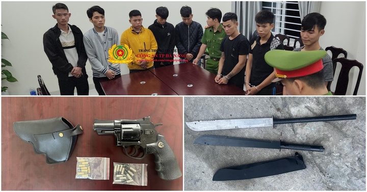 Khởi tố nhóm thanh thiếu niên gây rối trật tự, thu giữ súng và nhiều vũ khí nguy hiểm