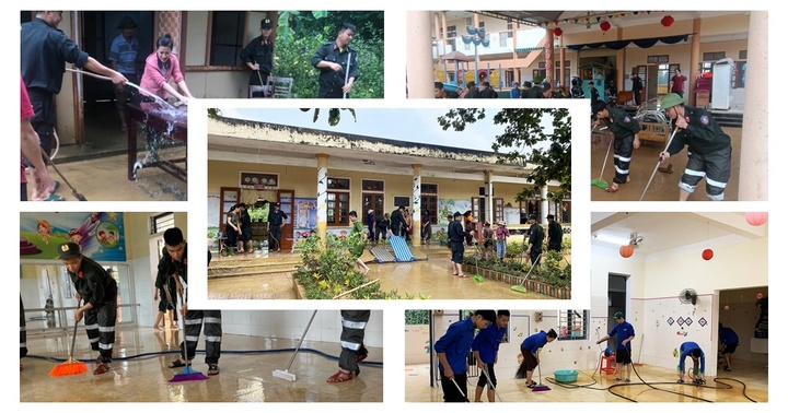 Các lực lượng tập trung khắc phục hậu quả sau lũ, học sinh Hương Khê chuẩn bị trở lại trường học