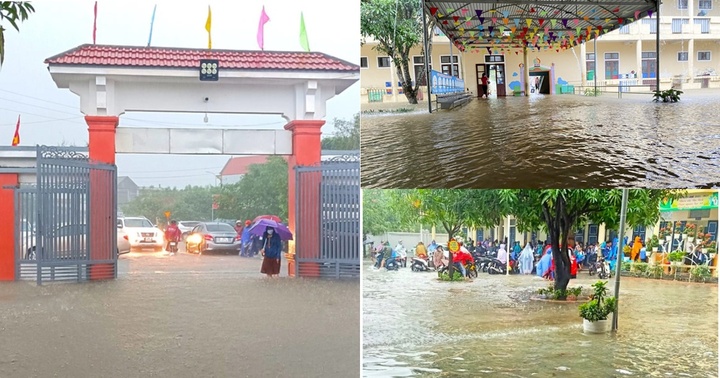 Mưa lũ diễn biến phức tạp, nhiều trường ở Hà Tĩnh đồng loạt cho học sinh nghỉ học