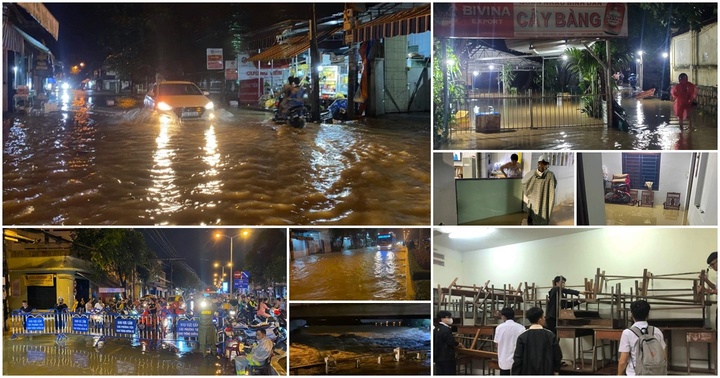 Hình ảnh người dân Khánh Hòa quay cuồng chạy lũ ngay trong đêm