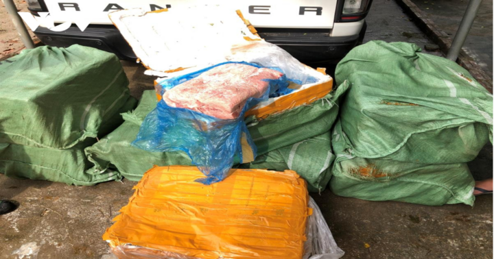 Thu giữ 650kg thịt đông lạnh không rõ nguồn gốc tại Quảng Ninh