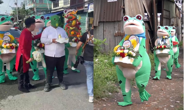 Chú rể gây bão mạng xã hội khi tuyển