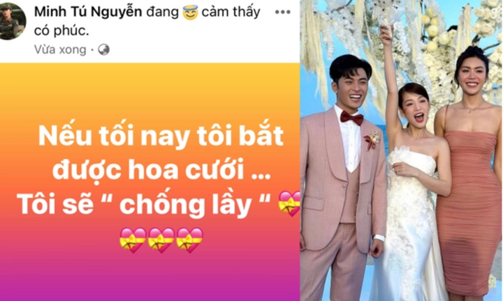 Minh Tú thông báo sẽ lấy chồng nếu giật được hoa cưới của Puka - Gin Tuấn Kiệt, cái kết gây bất ngờ