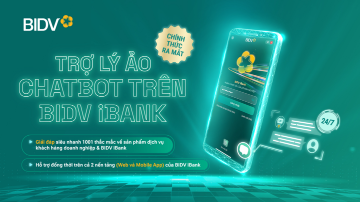 BIDV ra mắt Chatbot dành cho doanh nghiệp 