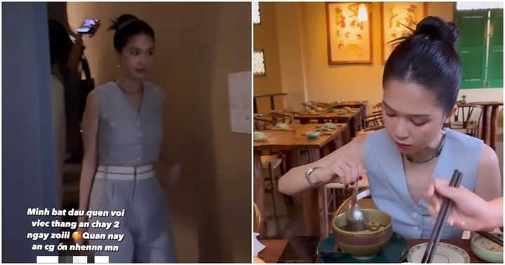 Ngọc Trinh gây chú ý khi ăn chay trong ngày rằm