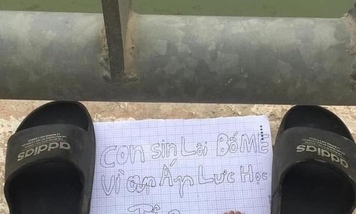 3 học sinh để lại tờ giấy nhắn xin lỗi bố mẹ, đôi dép trên cầu khiến cả xã đi tìm