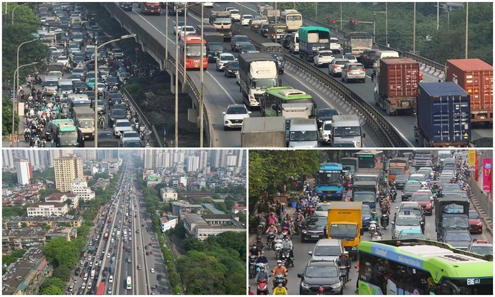 Ngày đầu kỳ nghỉ lễ, cao tốc Pháp Vân - Cầu Giẽ ùn ứ kéo dài