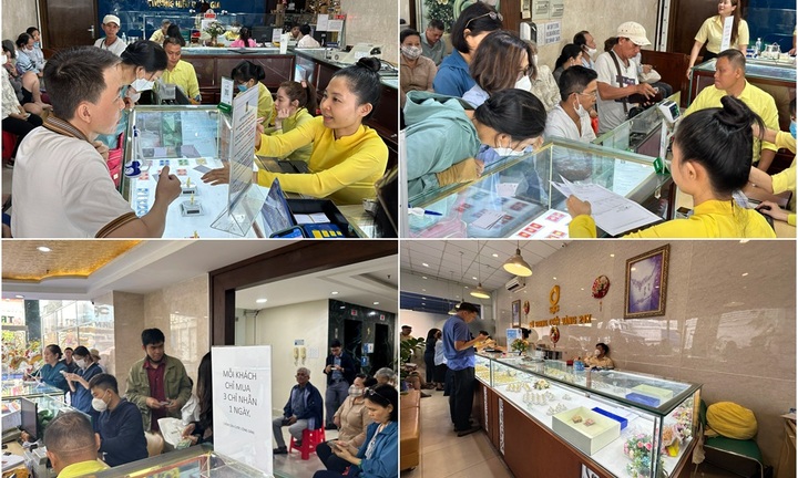 Giá vàng tăng lên  87,5 triệu đồng, mỗi khách chỉ mua 3 chỉ nhẫn 1 ngày