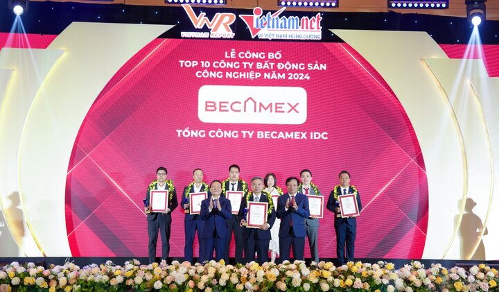 Becamex IDC lần thứ 4 liên tiếp đạt danh hiệu công ty BĐS Công nghiệp uy tín