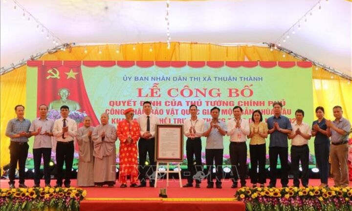 Công nhận Mộc bản chùa Dâu là bảo vật quốc gia