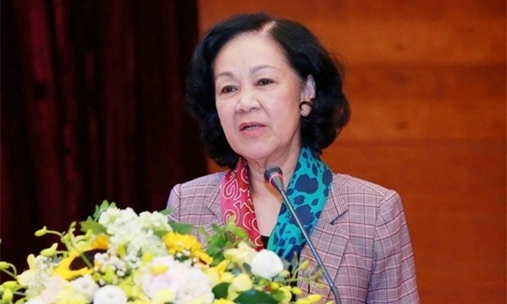Đồng chí Trương Thị Mai thôi giữ chức Ủy viên Bộ Chính trị, Ủy viên Ban Chấp hành Trung ương Đảng