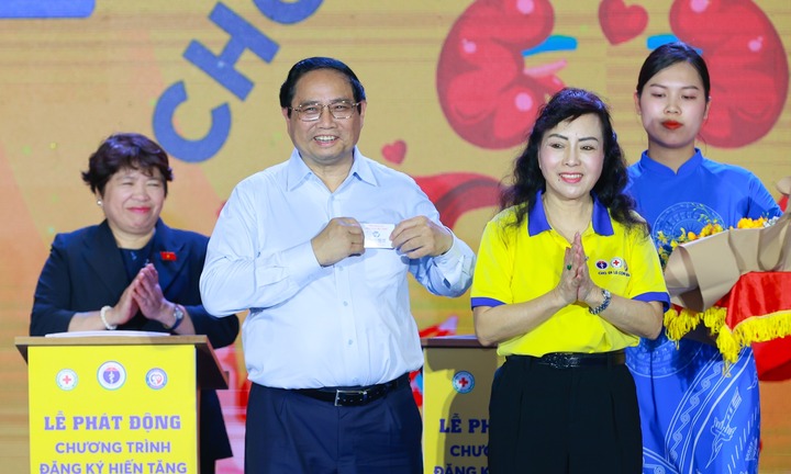 Thủ tướng Phạm Minh Chính đăng ký hiến tặng mô, tạng