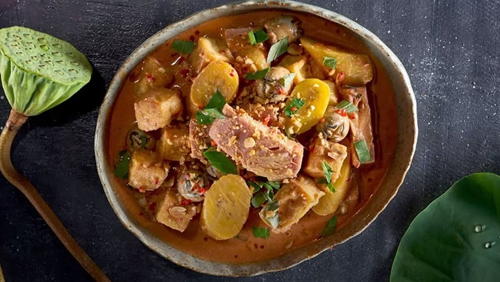 Công thức làm món ăn dân dã mít non om chao đỏ