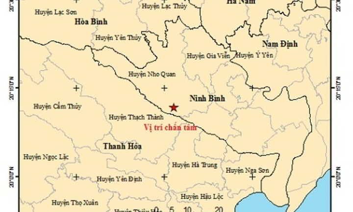 Động đất mạnh 3.4 độ richter tại Ninh Bình, người dân cảm nhận rõ rung lắc