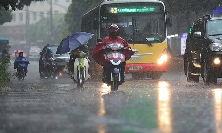 Chiều tối nay (28/5), miền Bắc đón mưa lớn