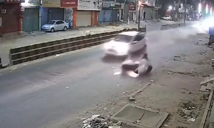 Video: Truy tìm tài xế ô tô tông văng xe máy rồi bỏ chạy