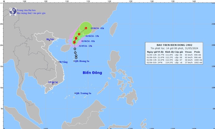 Bão số 1 - Maliksi chính thức hình thành trên Biển Đông
