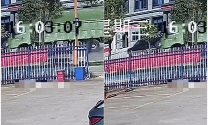 Video: Xe ben vượt ẩu, tông trực diện vào xe đầu kéo