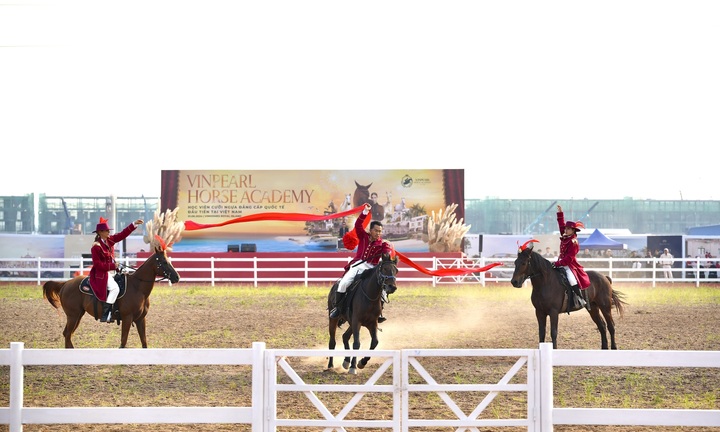 Vinhomes Royal Island ra mắt Học viện cưỡi ngựa và Phố đi bộ công viên Vũ Yên