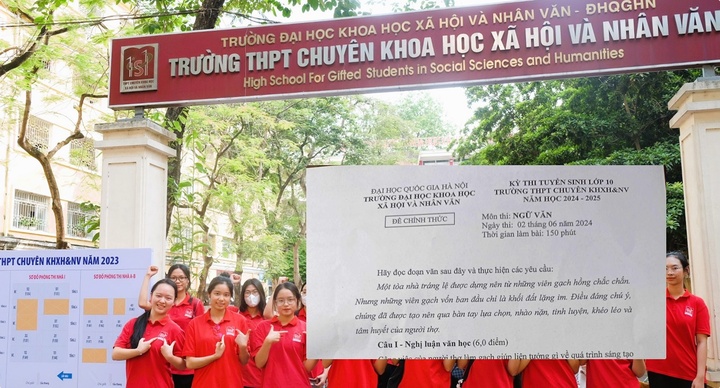 Đề thi các môn vào lớp 10 THPT Chuyên Khoa học Xã hội & Nhân văn năm 2024