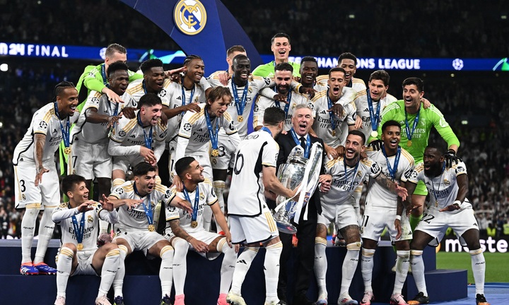 Real Madrid lập loạt kỷ lục, vô địch Champions League 2023/2024