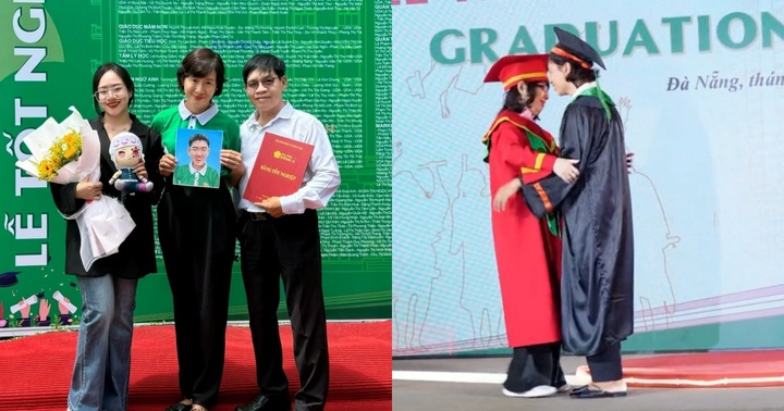 Nước mắt nghẹn ngào: Người mẹ nhận bằng tốt nghiệp thay con trai quá cố