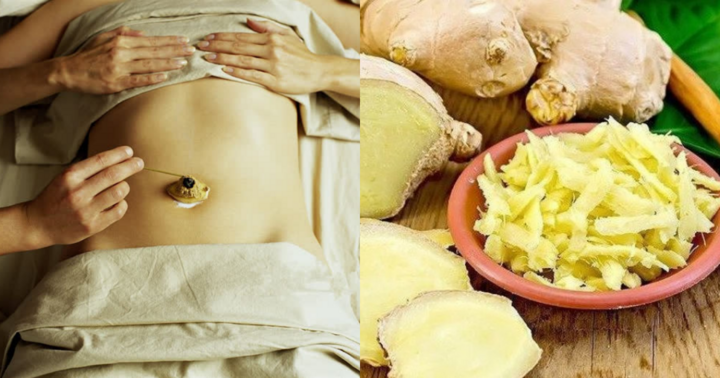 Bất ngờ với loạt lợi ích của việc đắp gừng lên rốn