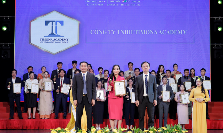 Timona Academy được vinh danh TOP 10 Thương hiệu Xuất sắc châu Á 2024