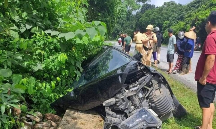 Tai nạn thương tâm tại Bình Thuận Ô tô lấn làn, tông hai bà cháu tử vong